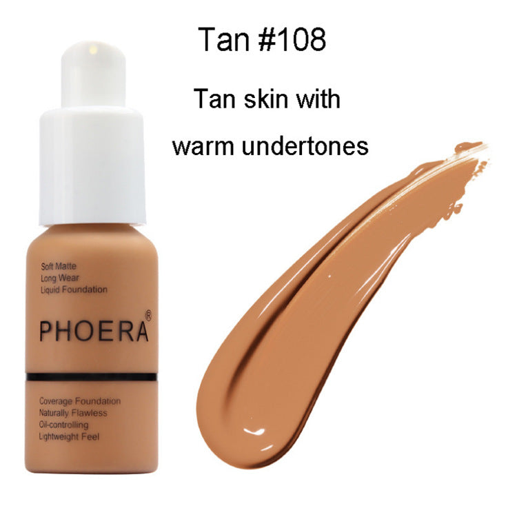 Explosive Press Type Oil Control Natural Color Matte Concealer Foundation Cream - Zentrova Explosive Press Type Oil Control Natural Color Matte Concealer Foundation Cream - Zentrova