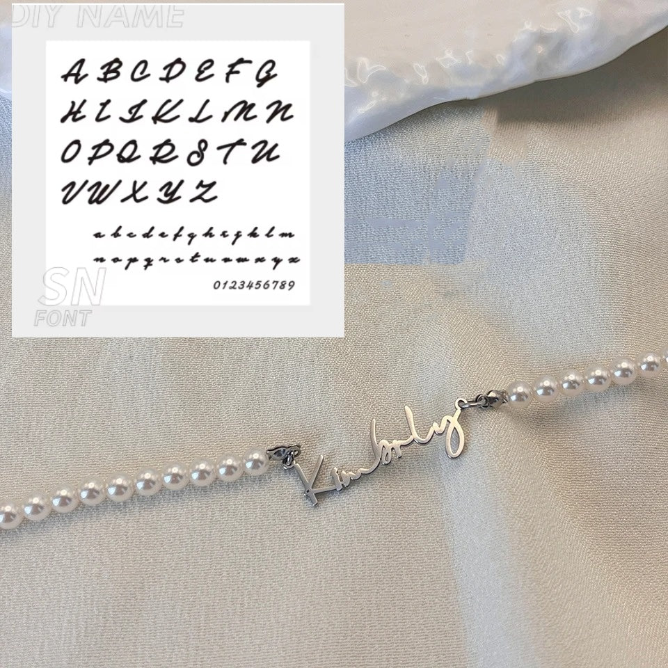 DIY Personalized English Name Design Titanium Steel Necklace - Zentrova DIY Personalized English Name Design Titanium Steel Necklace - Zentrova