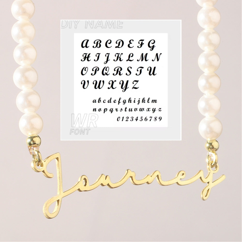 DIY Personalized English Name Design Titanium Steel Necklace - Zentrova DIY Personalized English Name Design Titanium Steel Necklace - Zentrova