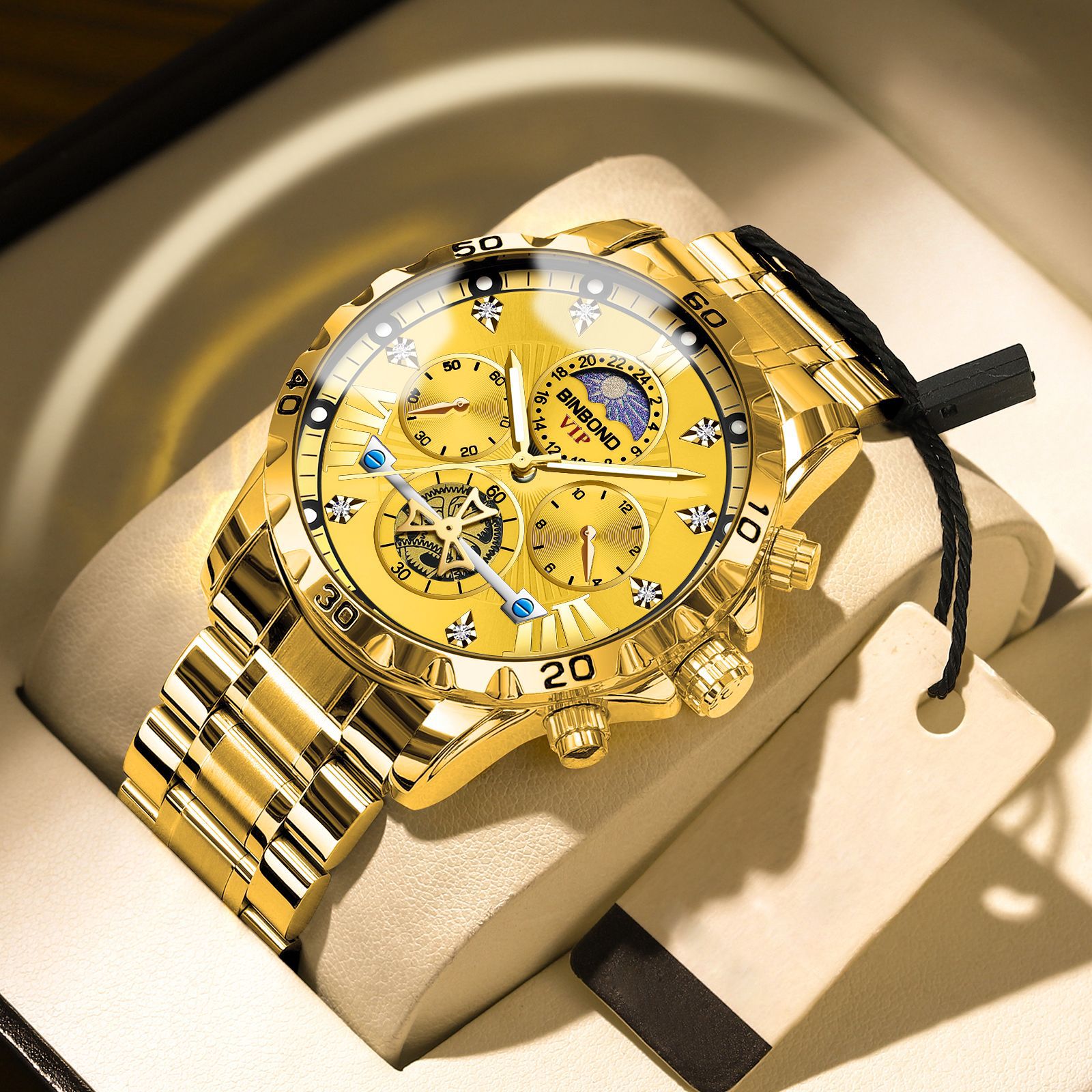 Men's Business Student Night Light Waterproof Flywheel Quartz Watch - Zentrova Men's Business Student Night Light Waterproof Flywheel Quartz Watch - Zentrova