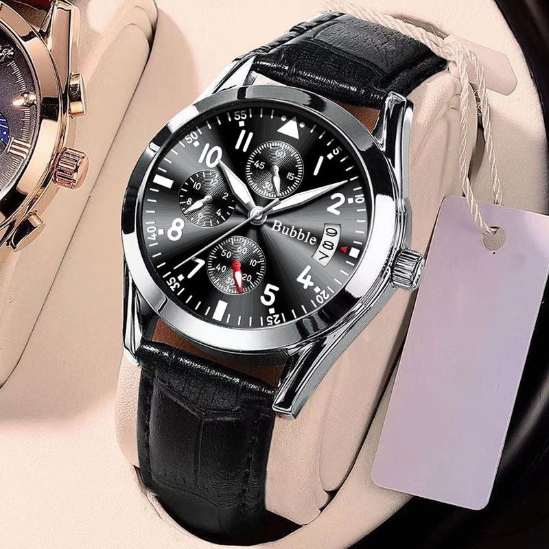 Fully Automatic Quartz Luminous Waterproof Digital Six-Hand Mens Watch - Zentrova Fully Automatic Quartz Luminous Waterproof Digital Six-Hand Mens Watch - Zentrova