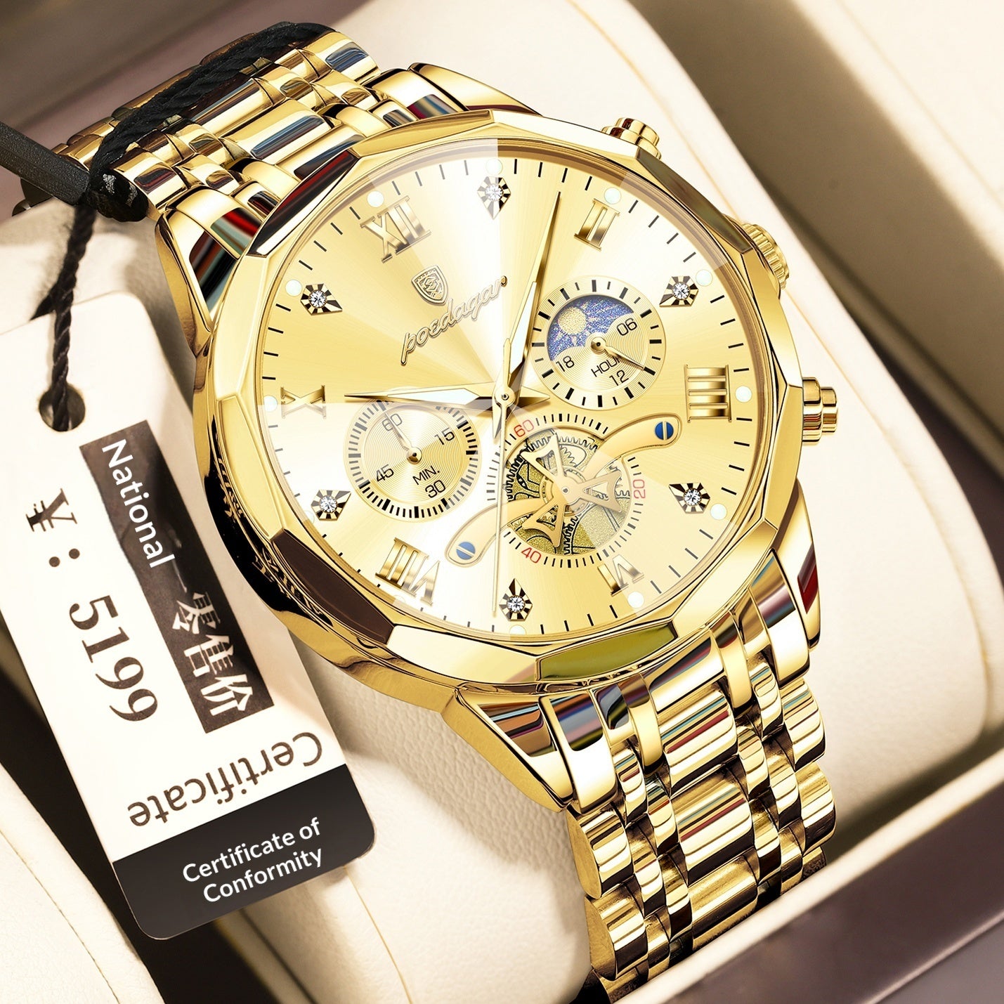 Waterproof Multifunctional Quartz Watch For Men - Zentrova Waterproof Multifunctional Quartz Watch For Men - Zentrova