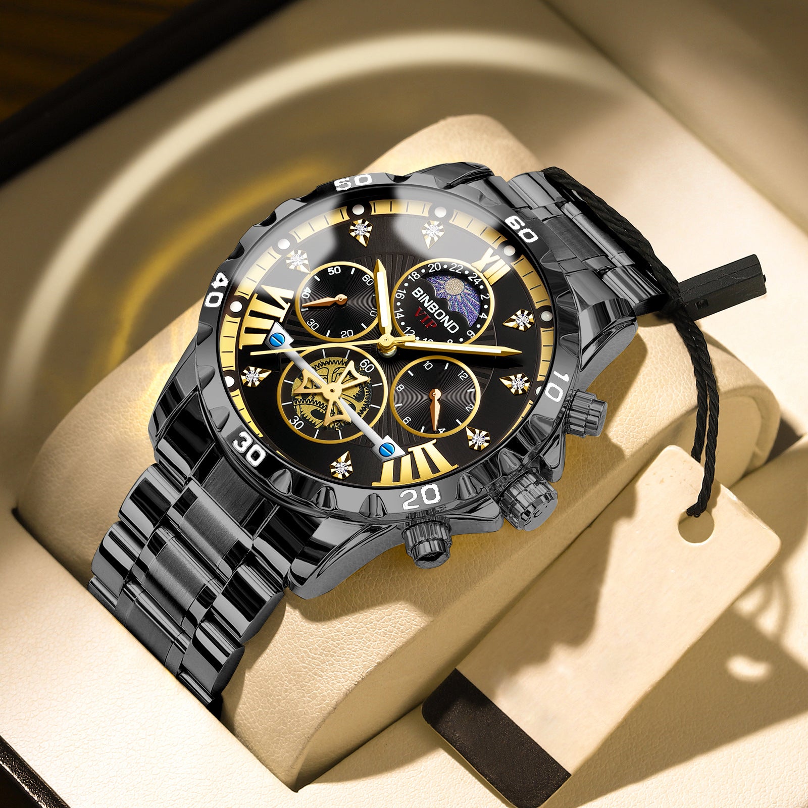 Men's Business Student Night Light Waterproof Flywheel Quartz Watch - Zentrova Men's Business Student Night Light Waterproof Flywheel Quartz Watch - Zentrova