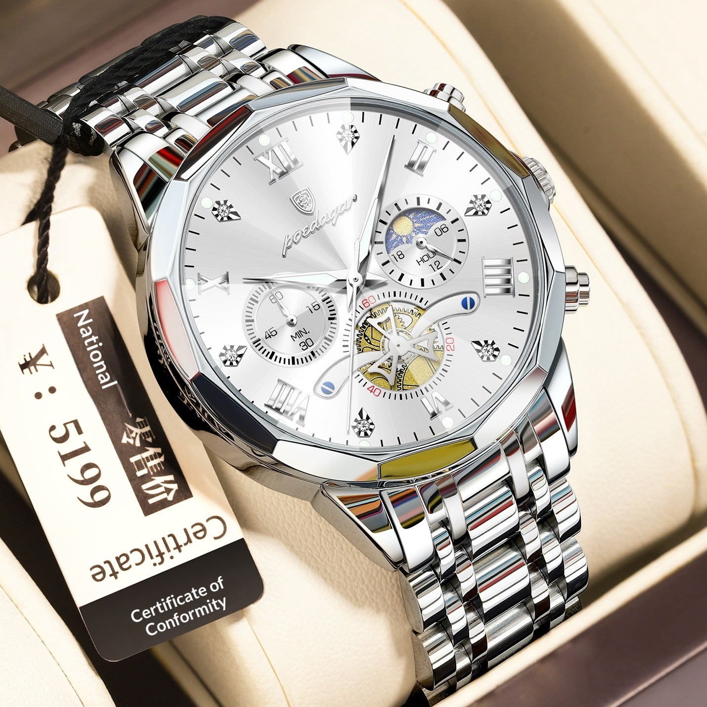Waterproof Multifunctional Quartz Watch For Men - Zentrova Waterproof Multifunctional Quartz Watch For Men - Zentrova