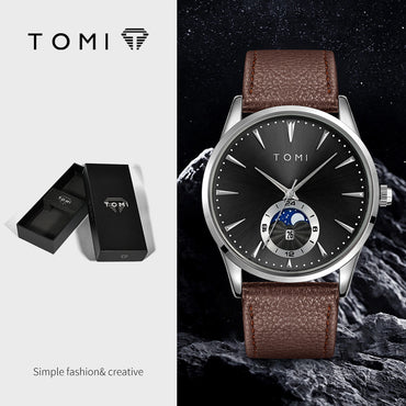 Korean-style Fashionable Round Watch For Men And Women, Simple And Casual - Zentrova - Alternative View Korean-style Fashionable Round Watch For Men And Women, Simple And Casual - Zentrova - Alternative View