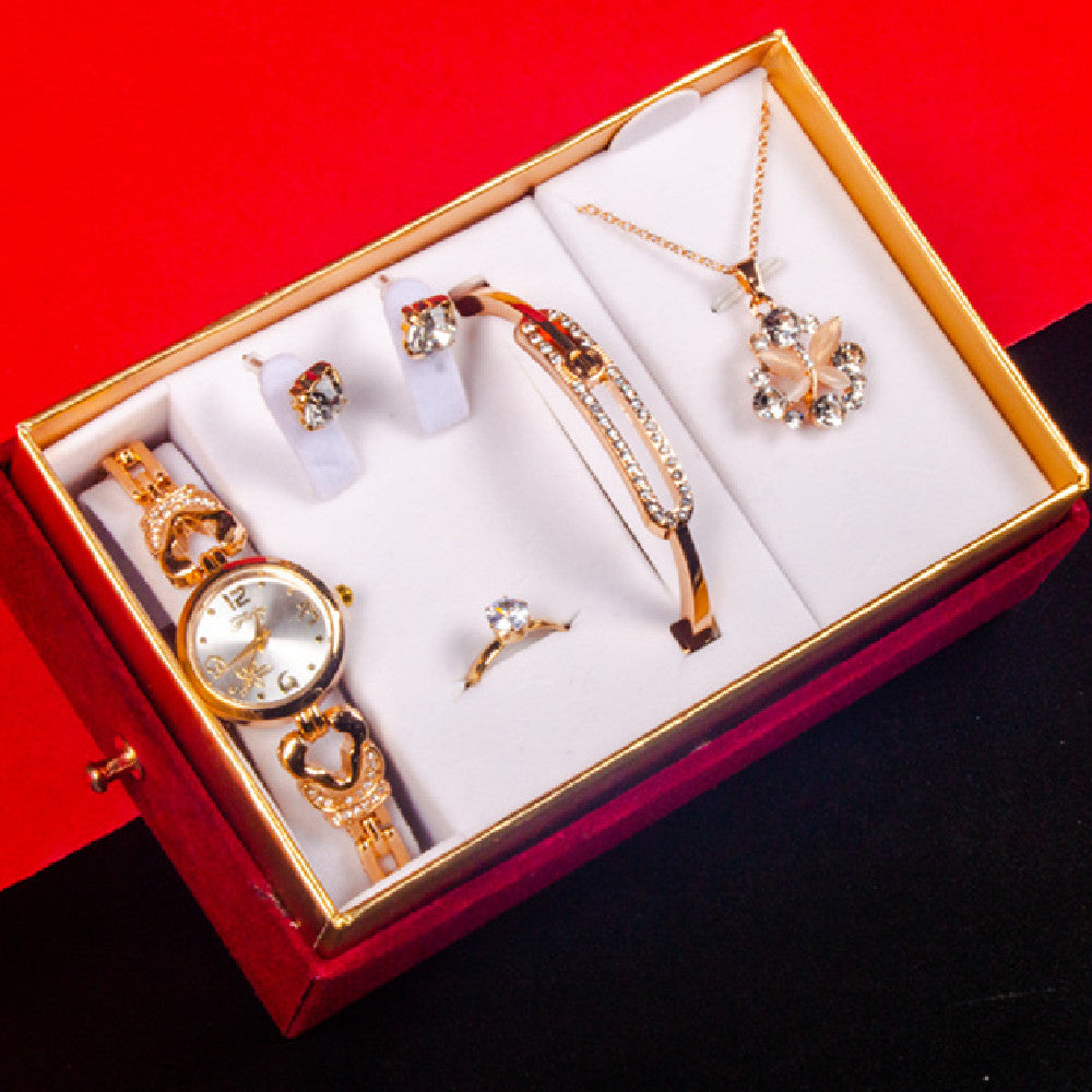 Goddess Festival With Hand Gift Set Watch Bracelet Necklace Ear Stud - Zentrova Goddess Festival With Hand Gift Set Watch Bracelet Necklace Ear Stud - Zentrova