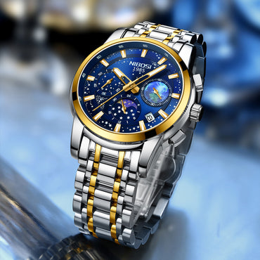 Steel Belt Men's Business Quartz Watch - Zentrova - Alternative View Steel Belt Men's Business Quartz Watch - Zentrova - Alternative View