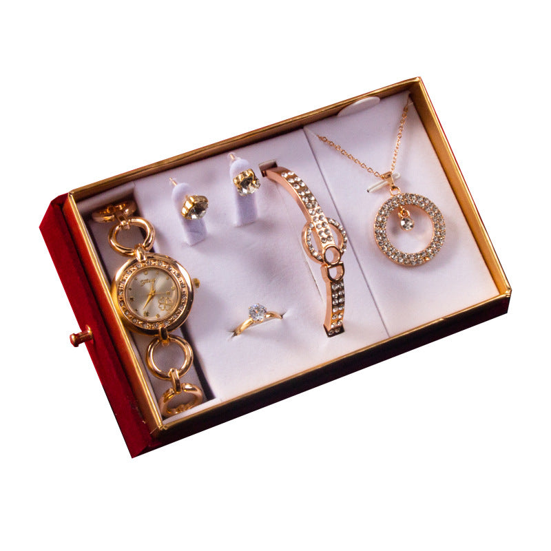 Goddess Festival With Hand Gift Set Watch Bracelet Necklace Ear Stud - Zentrova Goddess Festival With Hand Gift Set Watch Bracelet Necklace Ear Stud - Zentrova