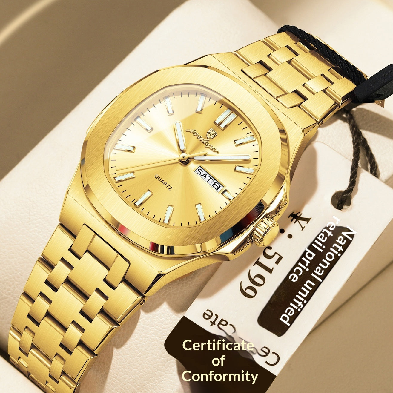 Ultra-thin Watch With Waterproof And Luminous Features - Zentrova Ultra-thin Watch With Waterproof And Luminous Features - Zentrova