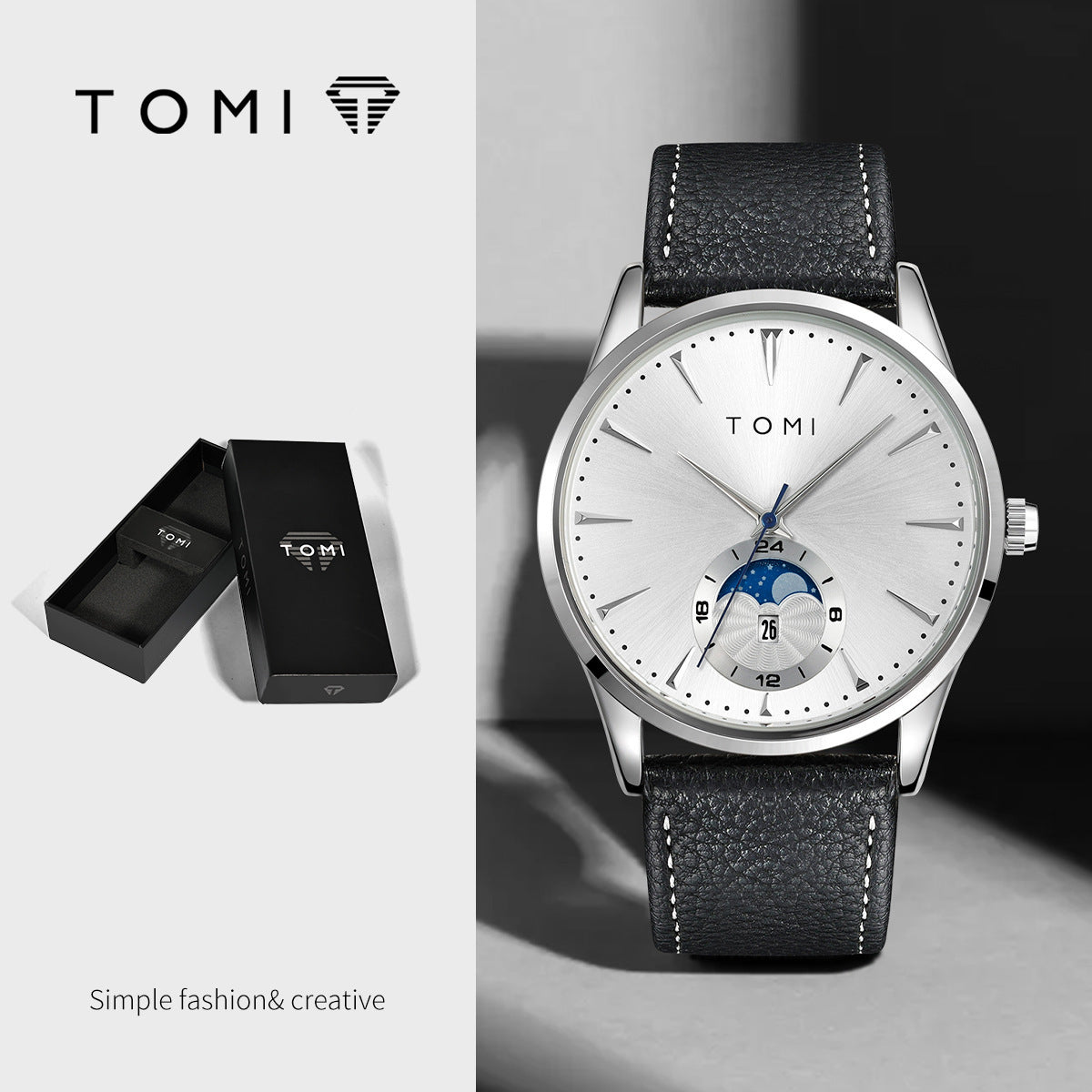Korean-style Fashionable Round Watch For Men And Women, Simple And Casual - Zentrova Korean-style Fashionable Round Watch For Men And Women, Simple And Casual - Zentrova