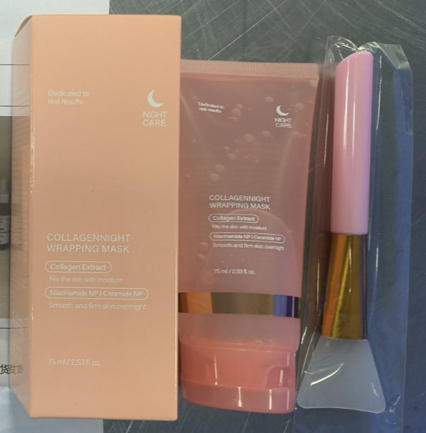 Face Night Mask Collagen Wrapping Mask Natural Ingredients Firming Elasticity & Hydration Anti-wrinkle For Skin Care - Zentrova Face Night Mask Collagen Wrapping Mask Natural Ingredients Firming Elasticity & Hydration Anti-wrinkle For Skin Care - Zentrova