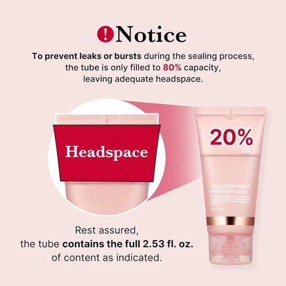 Face Night Mask Collagen Wrapping Mask Natural Ingredients Firming Elasticity & Hydration Anti-wrinkle For Skin Care - Zentrova