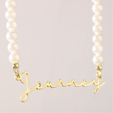 DIY Personalized English Name Design Titanium Steel Necklace - Zentrova - Alternative View