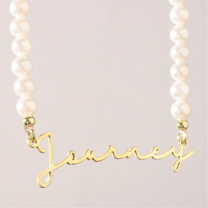 DIY Personalized English Name Design Titanium Steel Necklace - Zentrova