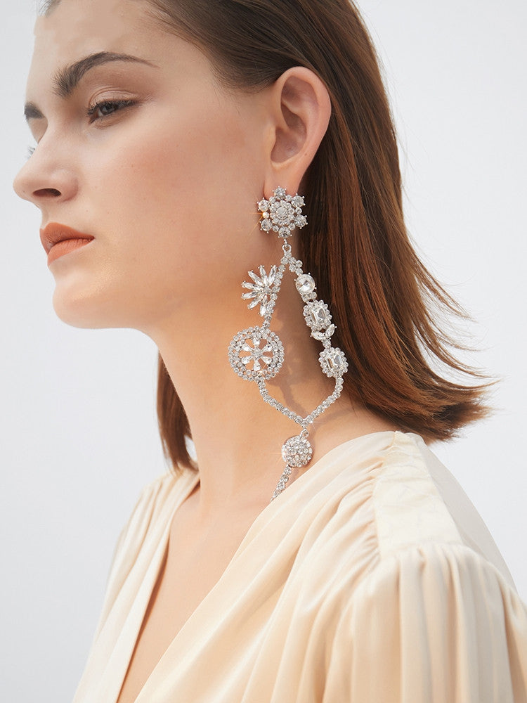 Flower key earrings women - Zentrova