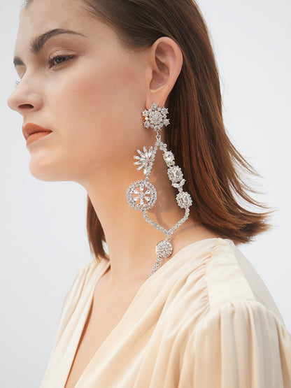 Flower key earrings women - Zentrova