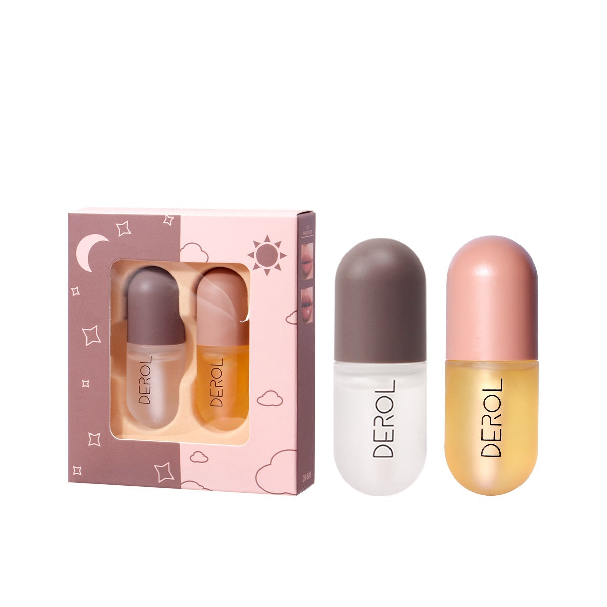 Day Night Instant Volume Lip Plumper Oil Clear Lasting Nourishing Repairing Reduce Lip Fine Line Care Lip Beauty Cosmetic - Zentrova
