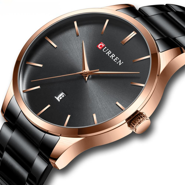 Men's Simple Large Dial Quartz Watch - Zentrova - Alternative View