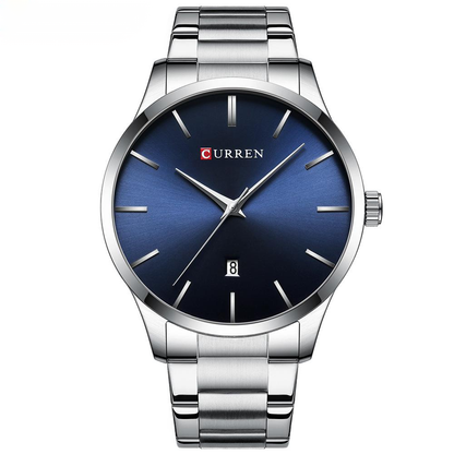 Men's Simple Large Dial Quartz Watch - Zentrova