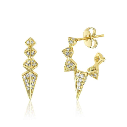 European And American Retro Triangle Earrings - Zentrova