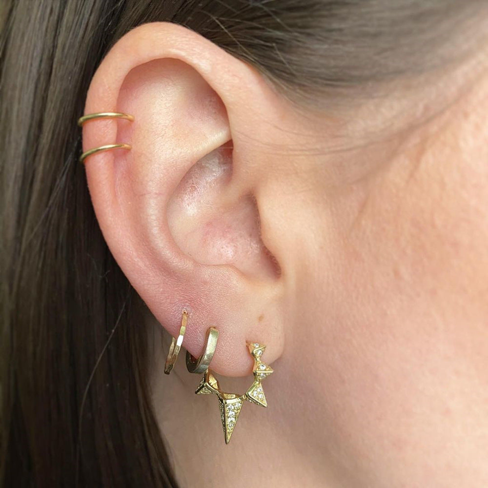 European And American Retro Triangle Earrings - Zentrova