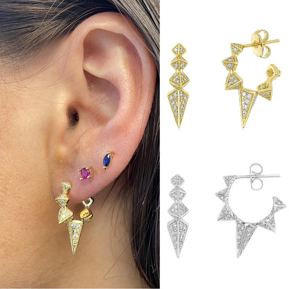 European And American Retro Triangle Earrings - Zentrova