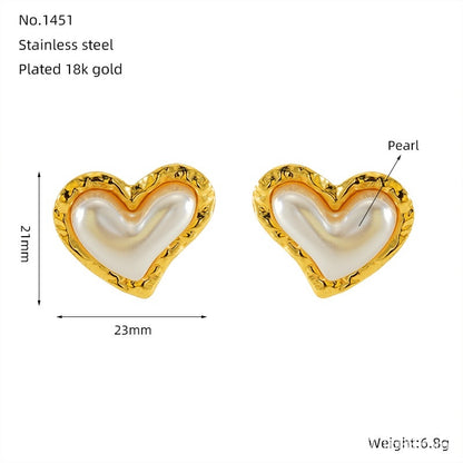 Love Butterfly Multi-layer Line Irregular Ear Studs - Zentrova