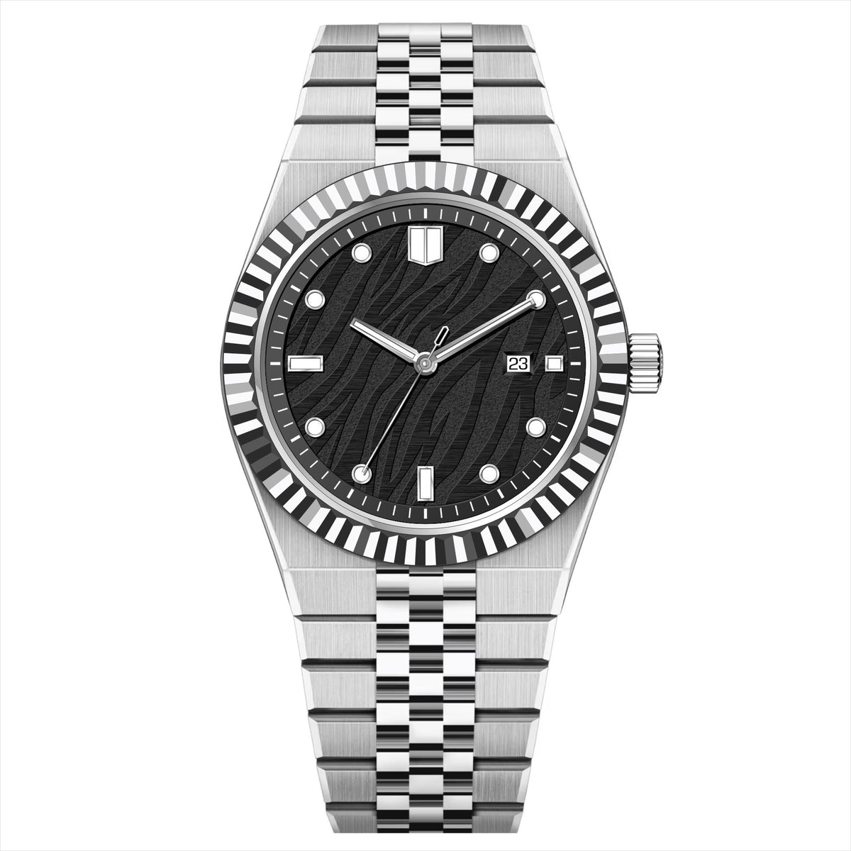 High-End Business Steel-Strap Mens Quartz Watch - Zentrova