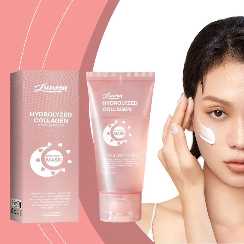 Face Night Mask Collagen Wrapping Mask Natural Ingredients Firming Elasticity & Hydration Anti-wrinkle For Skin Care - Zentrova
