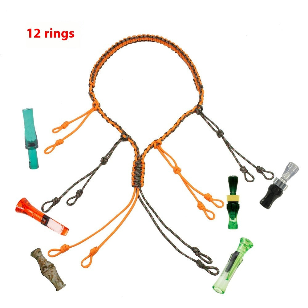 Outdoor Tactics Equipment Parachute Cord Collar Whistle Lanyard - Zentrova