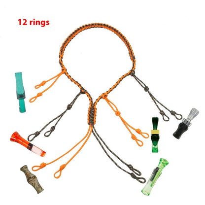 Outdoor Tactics Equipment Parachute Cord Collar Whistle Lanyard - Zentrova