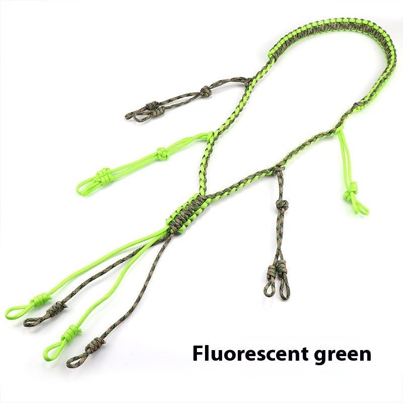 Outdoor Tactics Equipment Parachute Cord Collar Whistle Lanyard - Zentrova