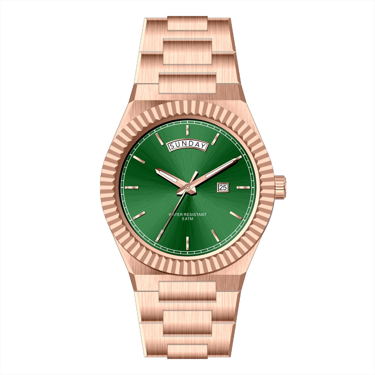 Business Gentleman's Log-Type Quartz Waterproof Steel Strap - Zentrova