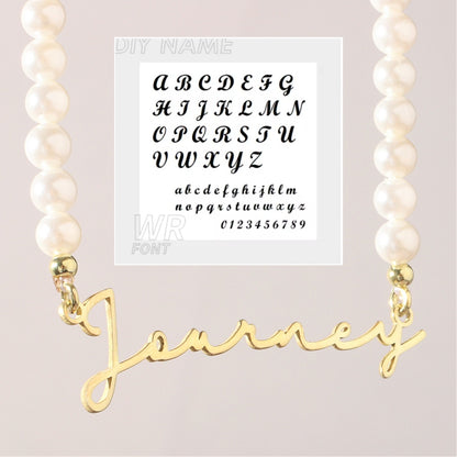 DIY Personalized English Name Design Titanium Steel Necklace - Zentrova