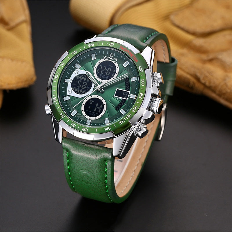Waterproof Luminous Multifunctional Quartz Digital Watch - Zentrova