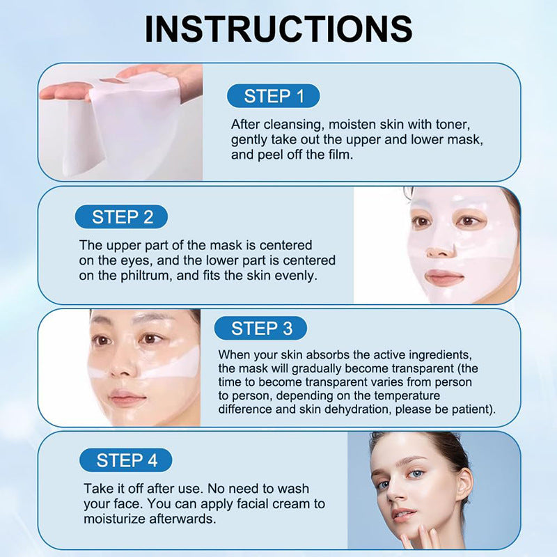Face Mask Shrink Pore Moisturizing Refreshing Brightening Firming Lift Nourish Skin Care Deep Hydration Moisturizer - Zentrova