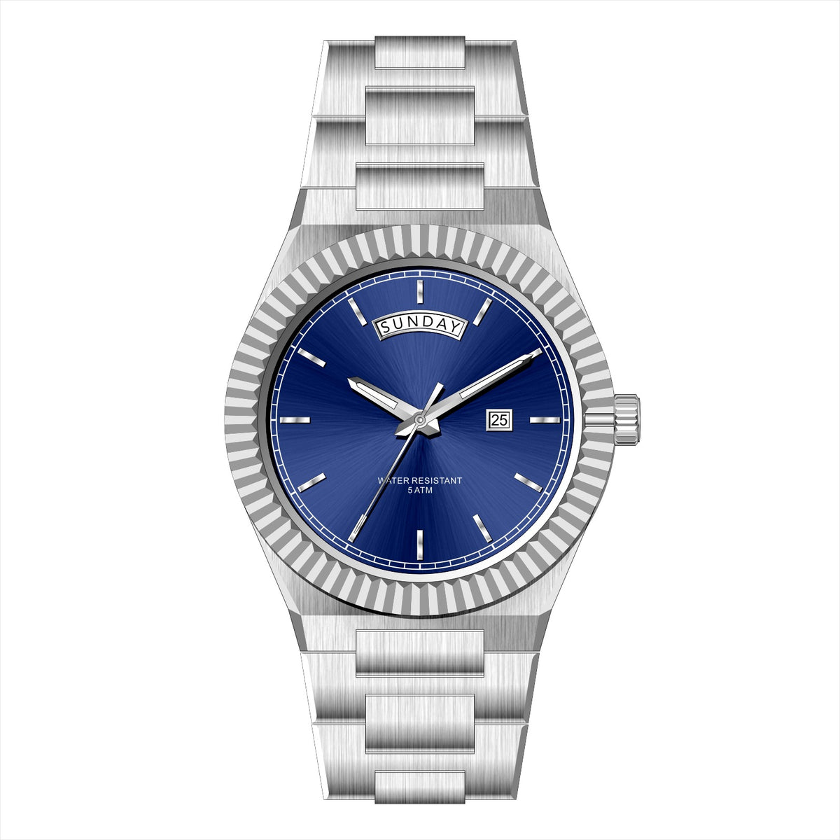 Business Gentleman's Log-Type Quartz Waterproof Steel Strap - Zentrova