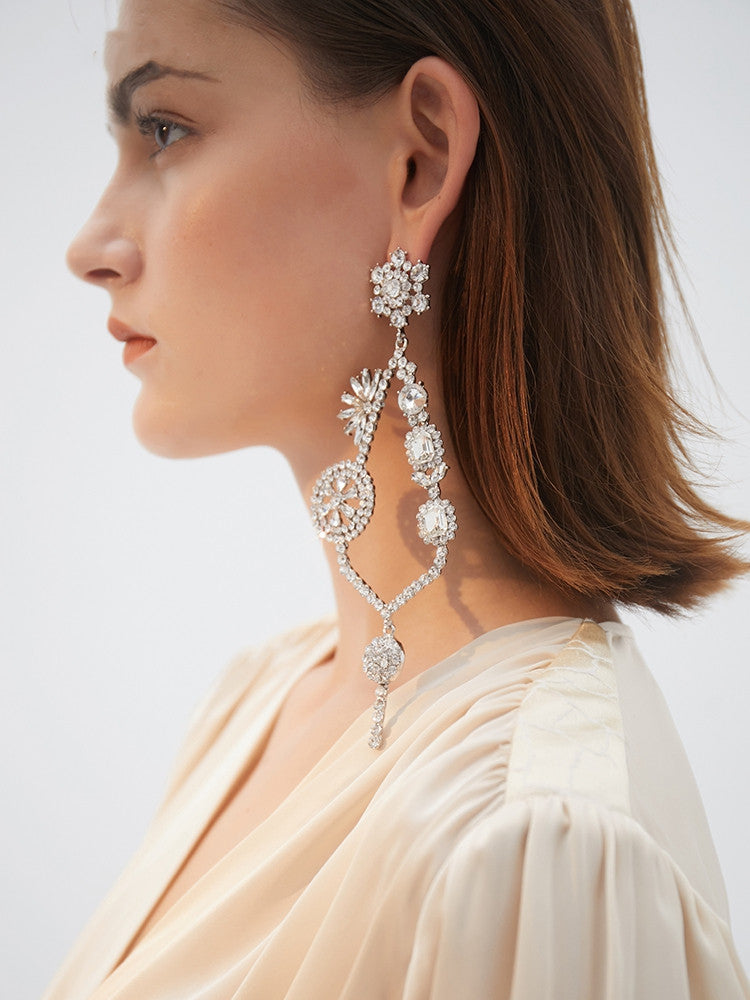 Flower key earrings women - Zentrova