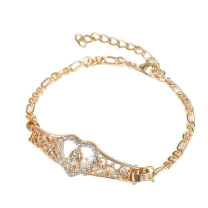 Womens Loving Mother Mary Prayer Bracelet - Zentrova