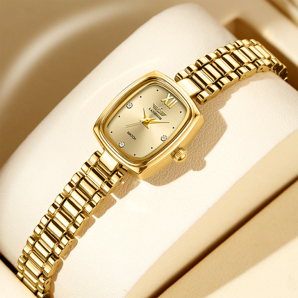 Niche Vintage Petite Gold Watch For Women - Zentrova