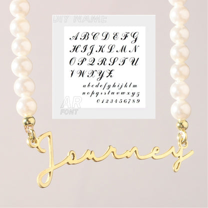 DIY Personalized English Name Design Titanium Steel Necklace - Zentrova