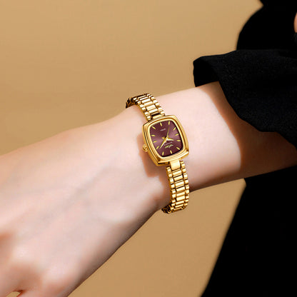 Niche Vintage Petite Gold Watch For Women - Zentrova