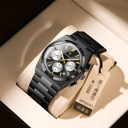 Mens Waterproof Multifunctional Luminous Ultra-thin Watch - Zentrova