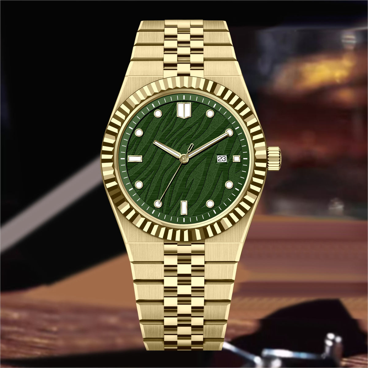High-End Business Steel-Strap Mens Quartz Watch - Zentrova