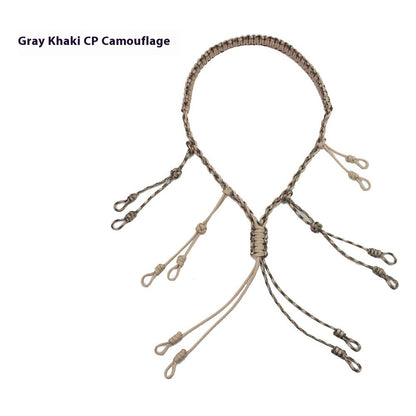 Outdoor Tactics Equipment Parachute Cord Collar Whistle Lanyard - Zentrova