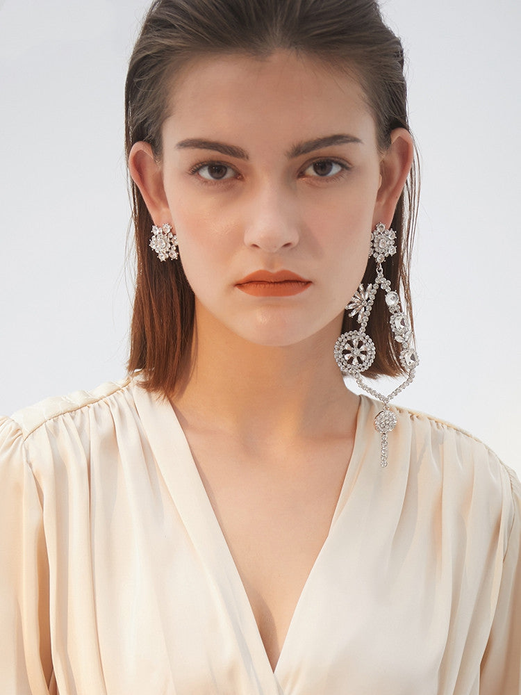 Flower key earrings women - Zentrova