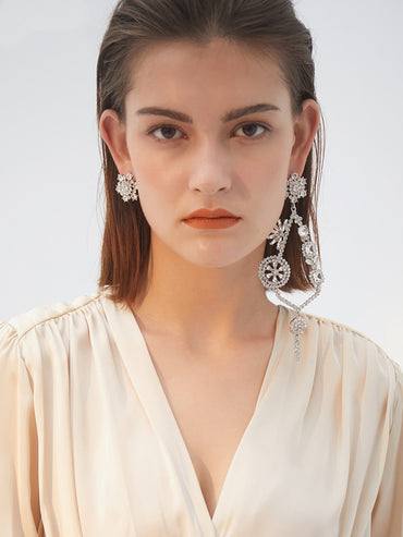 Flower key earrings women - Zentrova - Alternative View