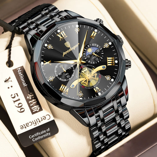 Waterproof Multifunctional Quartz Watch For Men - Zentrova