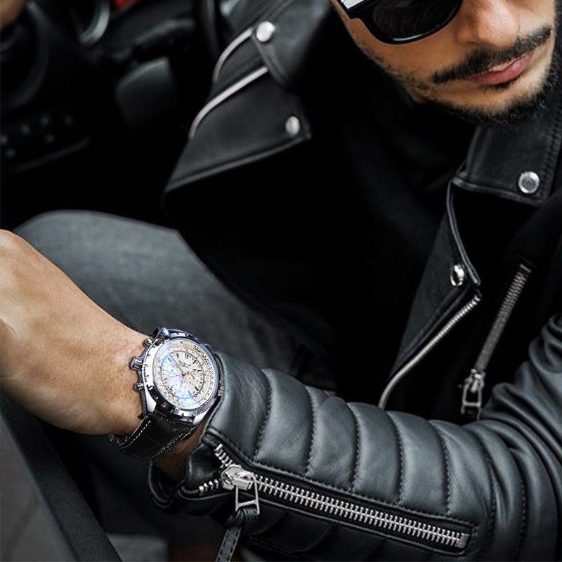 Mens Stylish Casual Multi-function Mechanical Watch - Zentrova