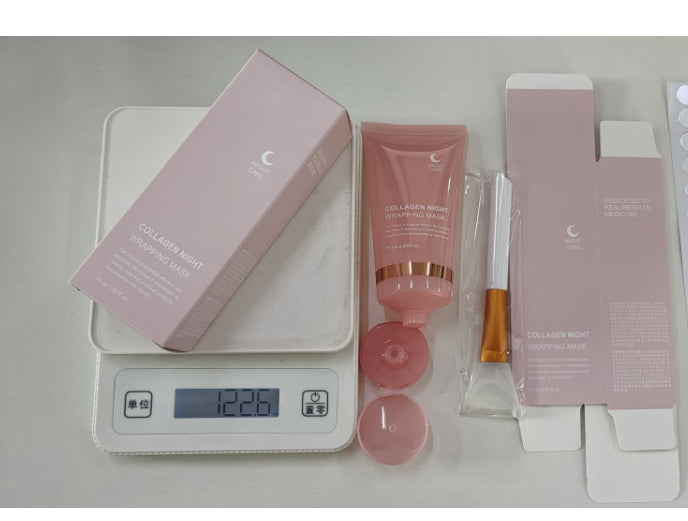 Face Night Mask Collagen Wrapping Mask Natural Ingredients Firming Elasticity & Hydration Anti-wrinkle For Skin Care - Zentrova